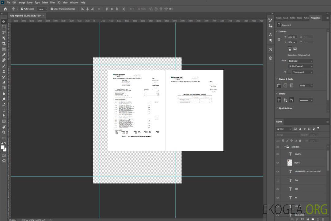 USA Heritage Bank 3 pages mot pdf template